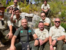 Los Agentes Forestales rinden homenaje en Ibi a los dos fallecidos en el incendio de Torremanzanas