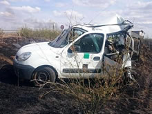 Un nuevo accidente mientras siguen demandando rotativos luminosos