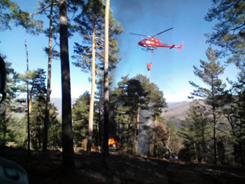 Extinguido un conato de incendio próximo al Parque Nacional de Guadarrama