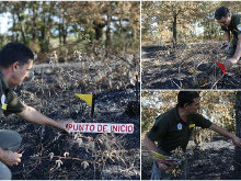 Investigación para localizar a los incendiarios