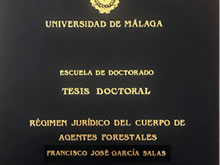 Una tesis defendida en la Facultad de Estudios Sociales y de Trabajo de la Universidad de Málaga analiza el régimen jurídico de los Agentes Forestales